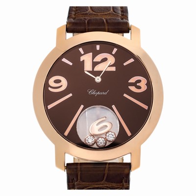 Chopard 4176 Happy Diamond Quartz Unisex 18k rose gold Replica Watches