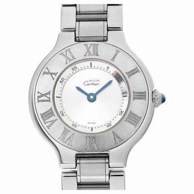 Cartier W10109T2 Must 21 Quartz Female Stainless Steel Replica Watches