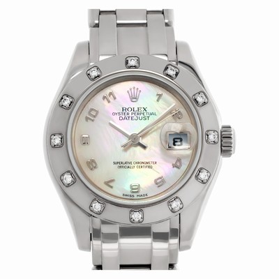 Rolex 80319 Pearlmaster Automatic Female 18k White Gold Replica Watches